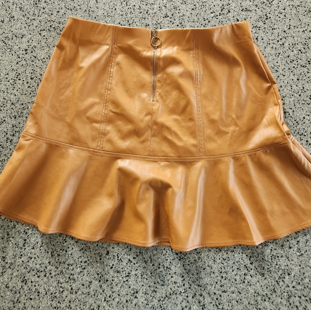 Faux Leather Skirt